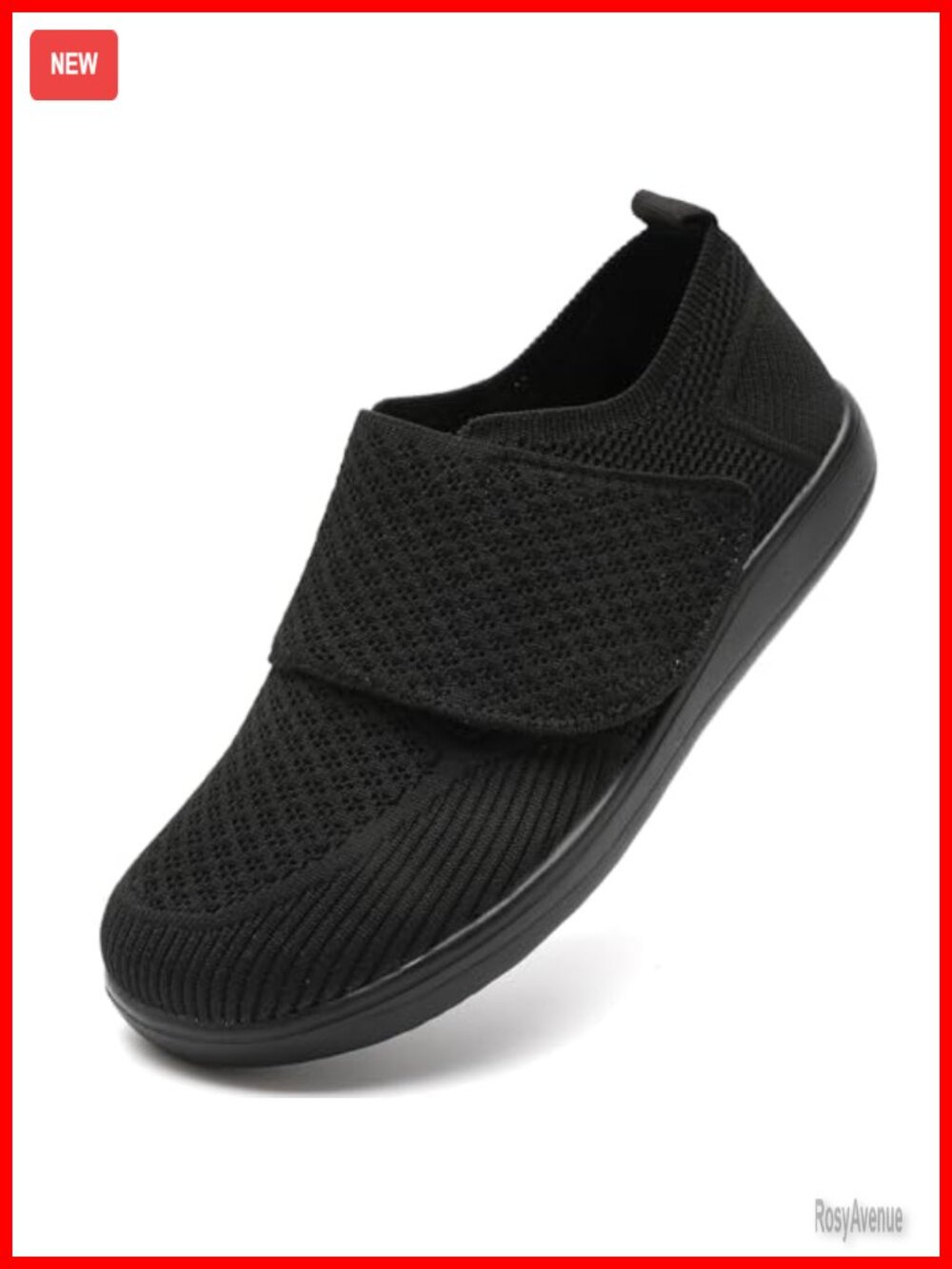 Orthopedic Diabetic Walking Shoes Womens Slip On Wide Toe Box Adjustable
